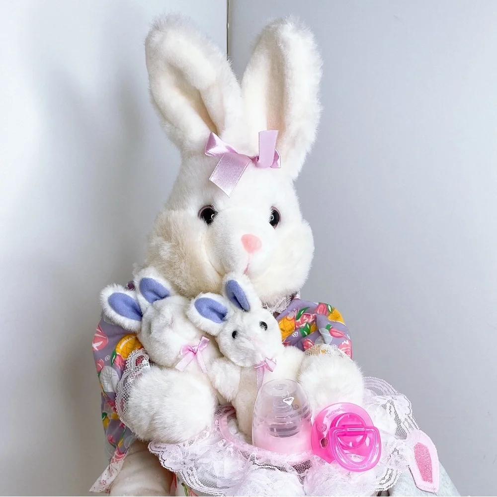 Bunny Diaper Cake, Easter Diaper Cake